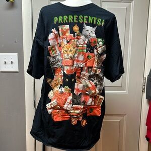 Black Cat-Themed Short Sleeve Tee